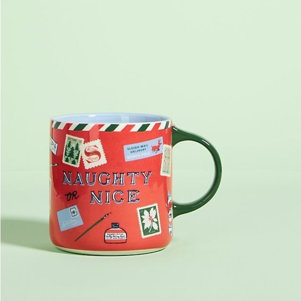 Anthropologie BRAND NEW, George & Viv Very Merry Mug